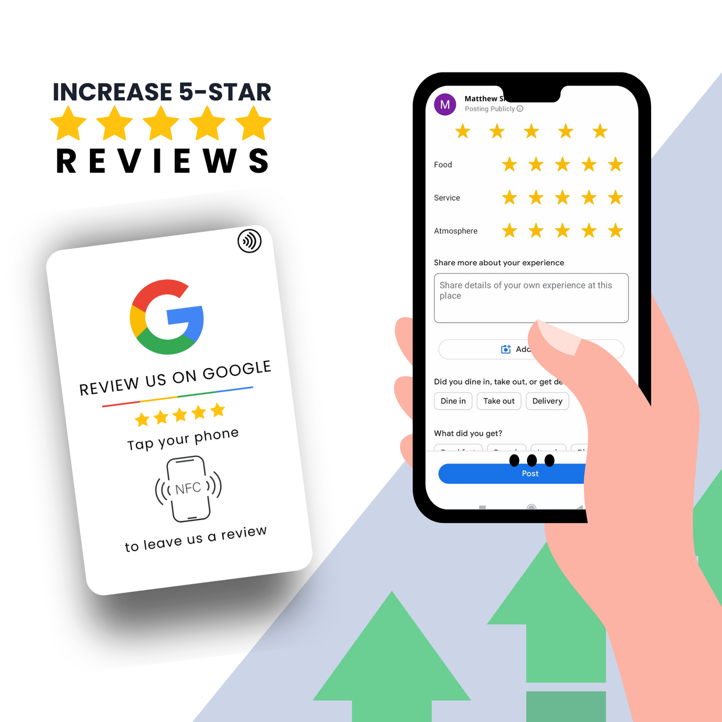 Google Reviews NFC Card