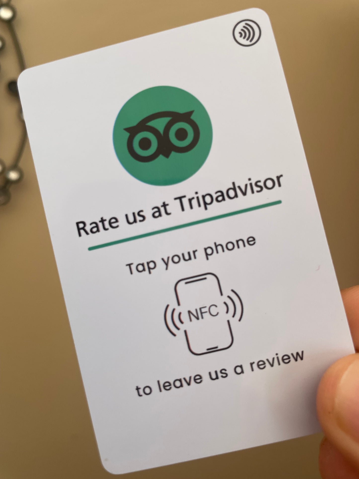 Karta NFC Tripadvisor