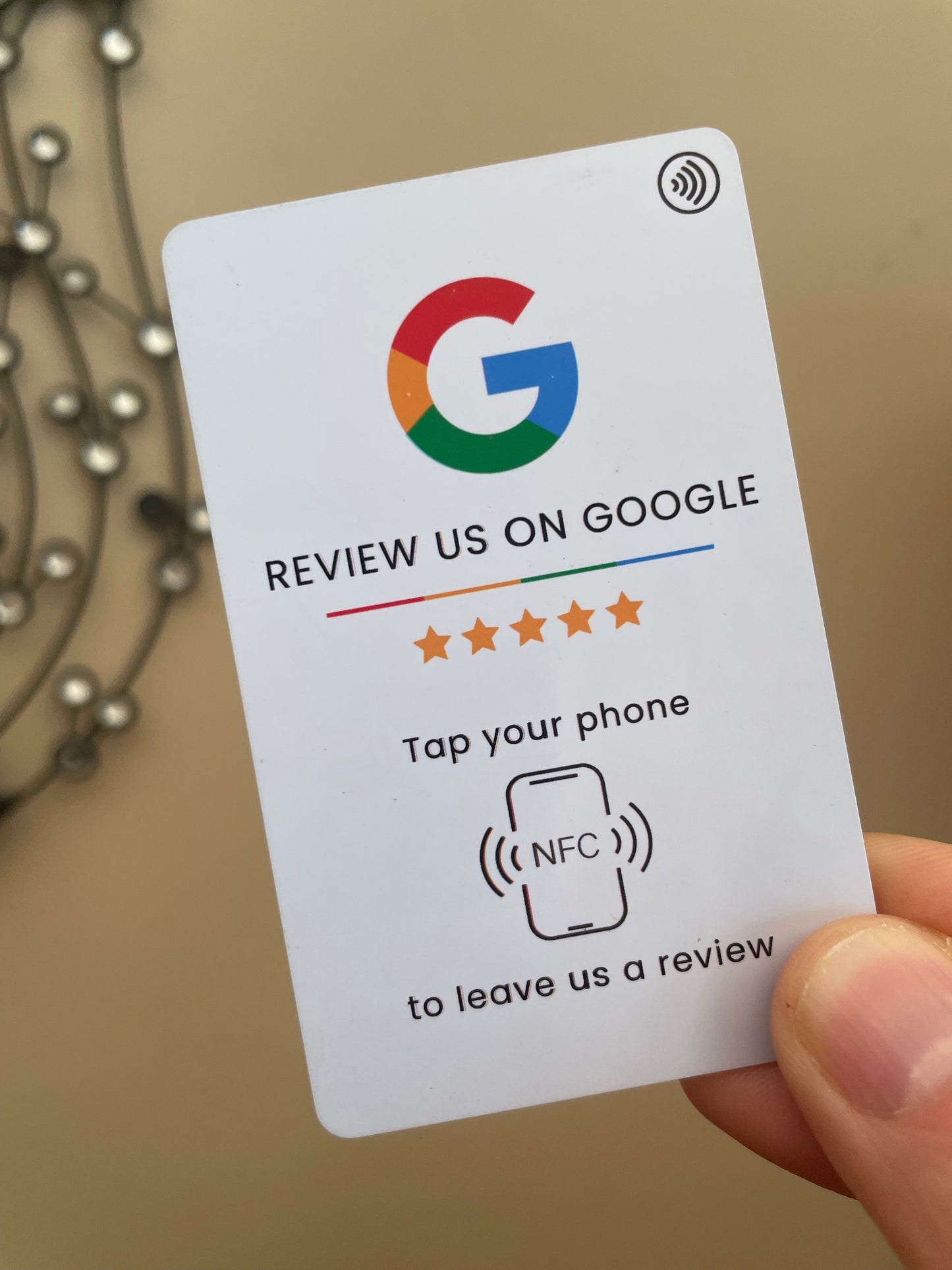 Google Reviews NFC Card