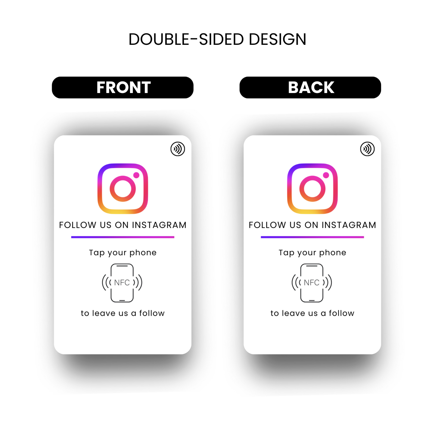 Karta NFC na Instagramie