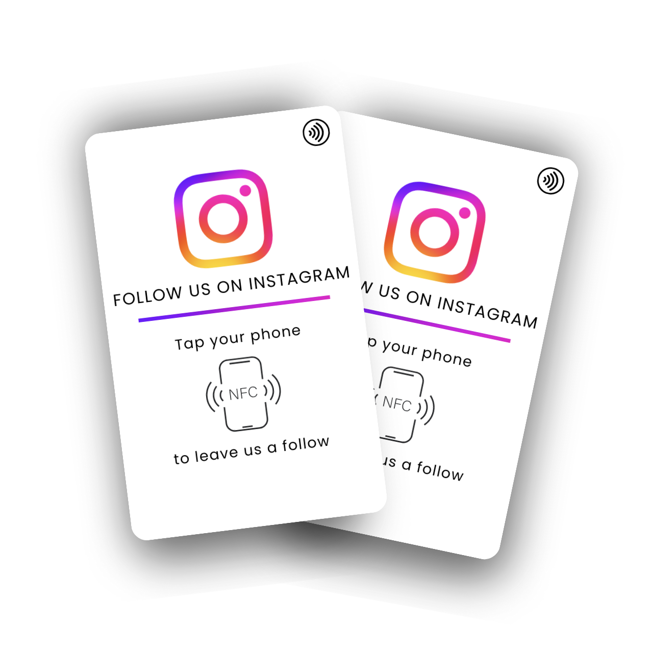 Karta NFC na Instagramie