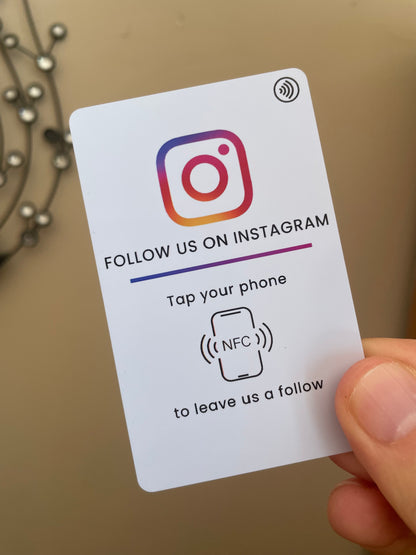 Karta NFC na Instagramie